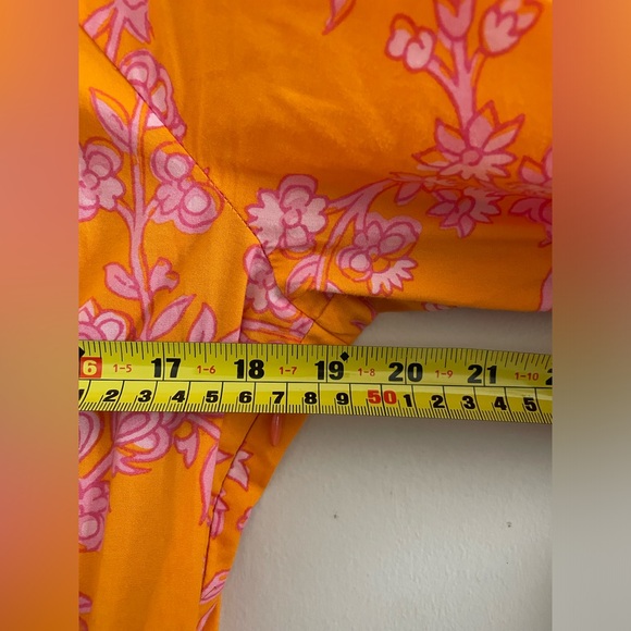 J.Crew floral print, size 12, orange and pink mini dress - Picture 10 of 12